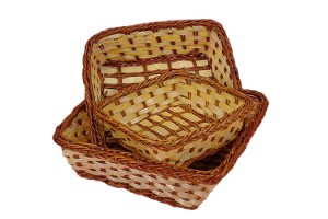 227702 Set of 3 Bamboo Baskets