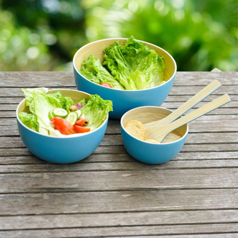 Eco-Friendly Bamboo Serving Bowl Set – Perfect for Gifts & Home Use