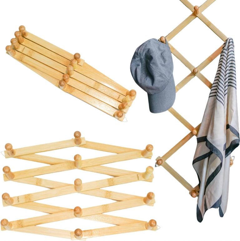 Expand Your Space with Pefso’s Bamboo Accordion Wall Hanger